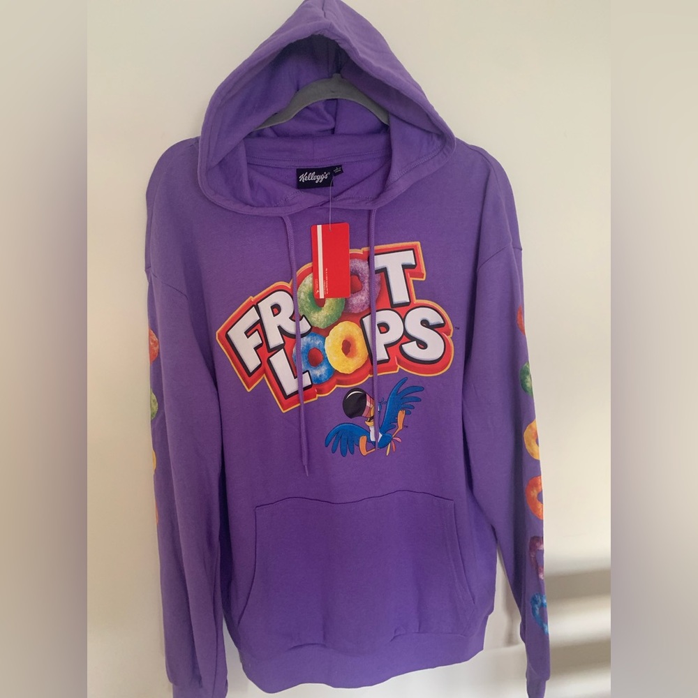 Kelloggs Fruit Loops Purple Hoodie Gem